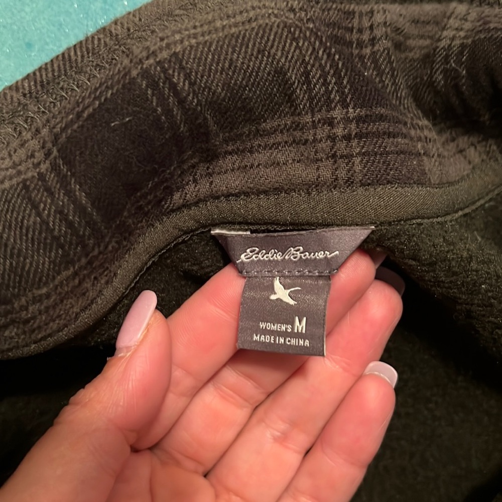 Eddie Bauer M quarter zip sweater forest green